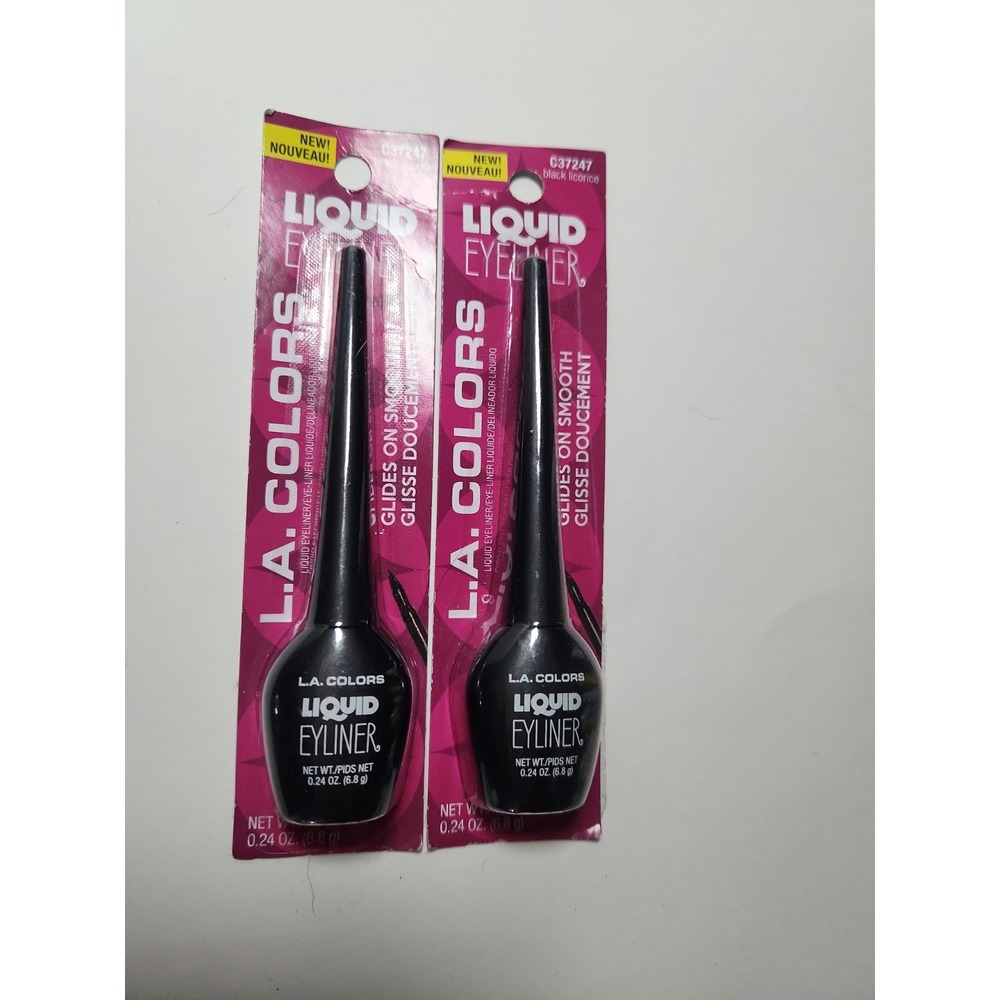 2ct - L.A. Colors Liquid Eyeliner, Black Licorice C37247